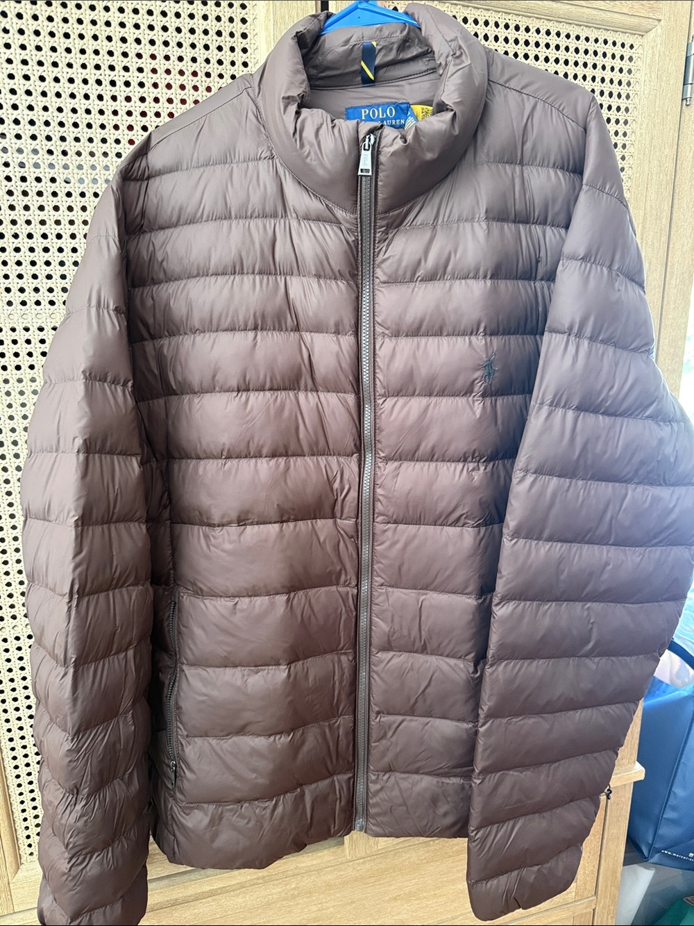 Polo by Ralph Lauren Brown Quilted Packable Puffer Jacket NWT